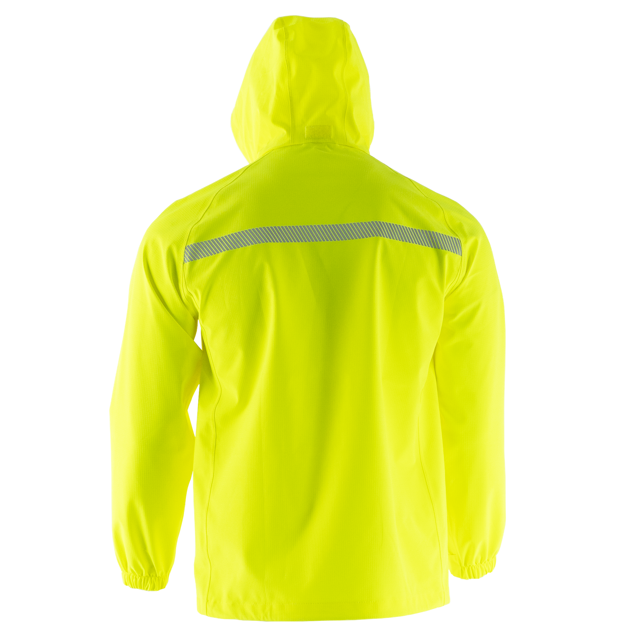 Hi Vis Waterproof Ripstop Jacket with Reflective Heat Transfer Tapes